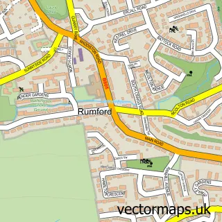 Street map sample of Rumford, Stirling and Falkirk