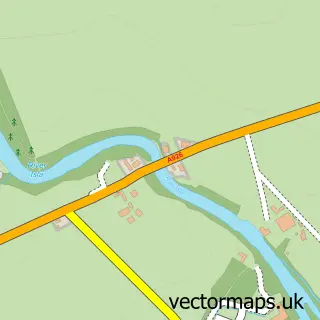 Street map sample of Ruthven, Angus