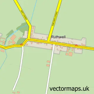 Street map sample of Ruthwell, Dumfries