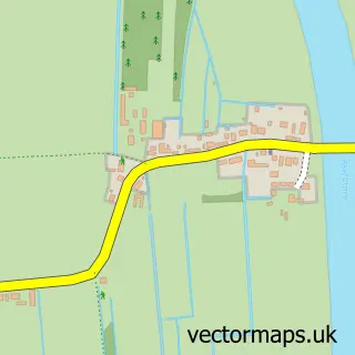 Street map sample of Saddlebow, Norfolk