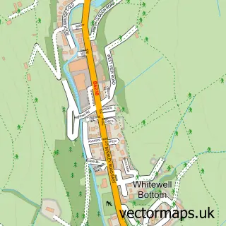 Street map sample of Sagar Holme, Lancashire