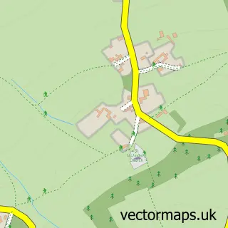 Street map sample of Saintbury, Gloucestershire