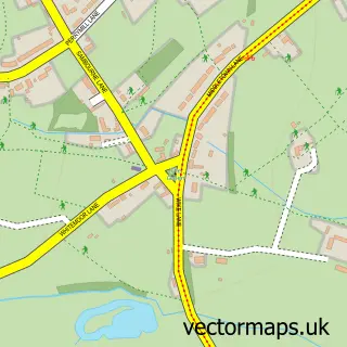 Street map sample of Sambourne, Warwickshire