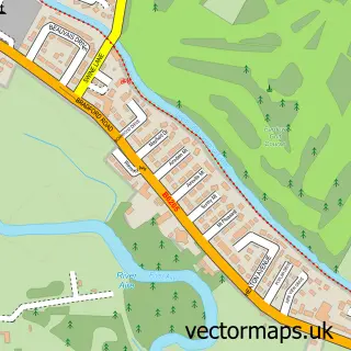 Street map sample of Sandbeds, West Yorkshire