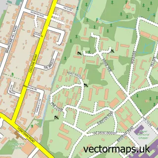 Street map sample of Sandhurst, Berkshire
