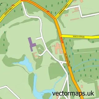 Street map sample of Sandringham, Norfolk