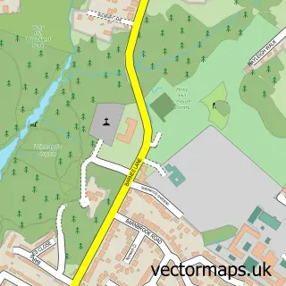 Street map sample of Sarisbury, Hampshire