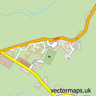 Street map sample of Saxa Vord, Shetland