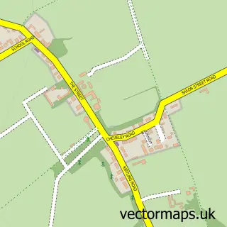 Street map sample of Saxon Street, Cambridgeshire