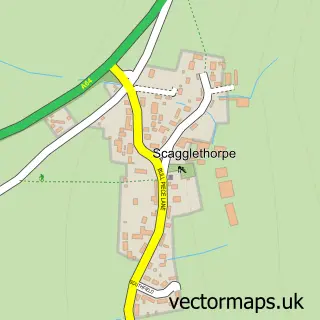 Street map sample of Scagglethorpe, North Yorkshire