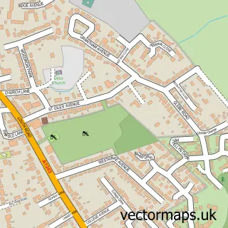 Street map sample of Scartho, Lincolnshire