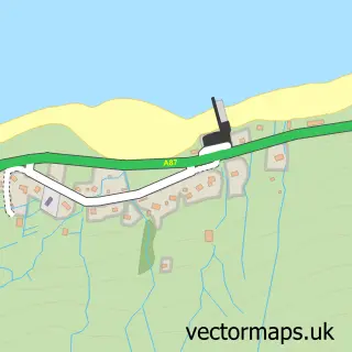 Street map sample of Sconser, Ross and Cromarty