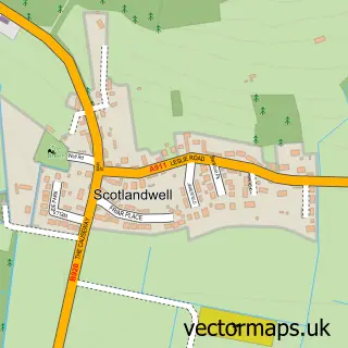 Street map sample of Scotlandwell, Perth and Kinross