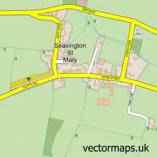 Street map sample of Seavington St Mary, Somerset