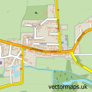 Street map sample of Sedgeford, Norfolk