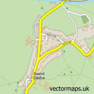 Street map sample of Seend Cleeve, Wiltshire