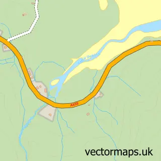 Street map sample of Seilebost, Western Isles