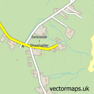 Street map sample of Seisiadar, Western Isles