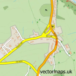 Street map sample of Selsley, Gloucestershire