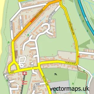 Street map sample of Severn Beach, Gloucestershire