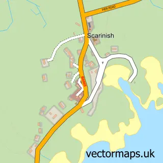 Street map sample of Sgairinis, Argyll and Bute