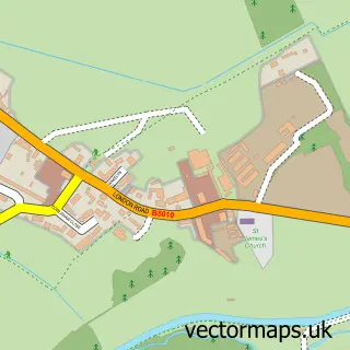 Street map sample of Shardlow, Derbyshire