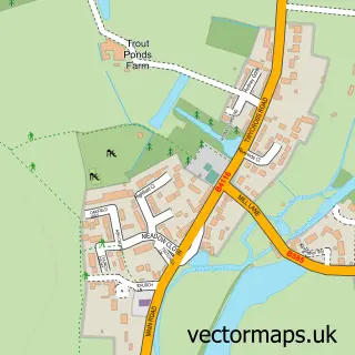 Street map sample of Sheepy Magna, Leicestershire