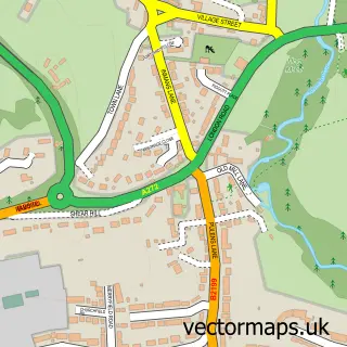 Street map sample of Sheet, Hampshire