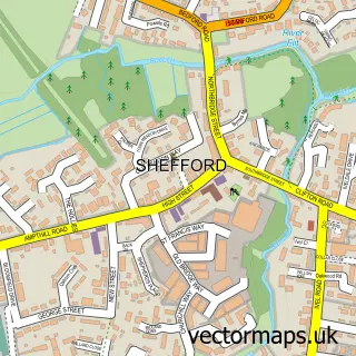 Street map sample of Shefford, Bedfordshire