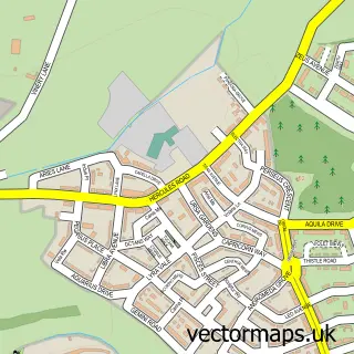 Street map sample of Sherford, Devon