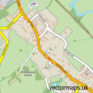 Street map sample of Shillingstone, Dorset