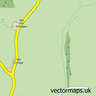 Street map sample of Shimpling, Suffolk