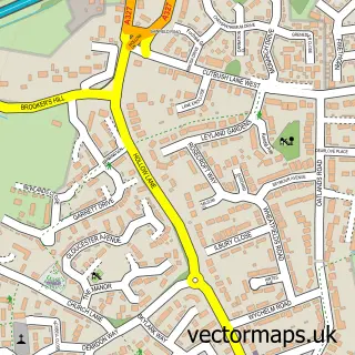 Street map sample of Shinfield, Berkshire