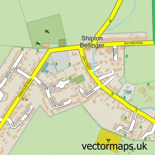 Street map sample of Shipton Bellinger, Hampshire