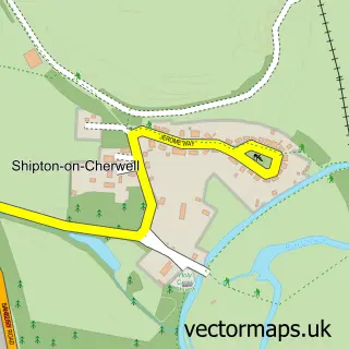 Street map sample of Shipton-on-Cherwell, Oxfordshire