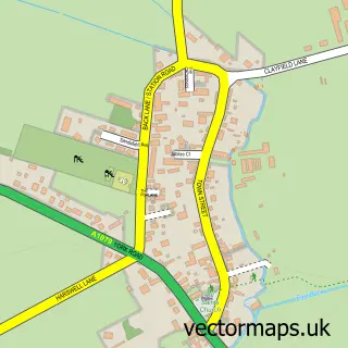 Street map sample of Shiptonthorpe, East Riding of Yorkshire