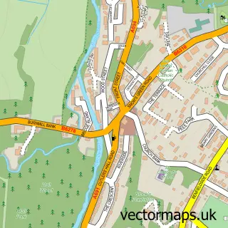 Street map sample of Shotley Bridge, Durham