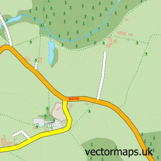 Street map sample of Shrawley, Worcestershire