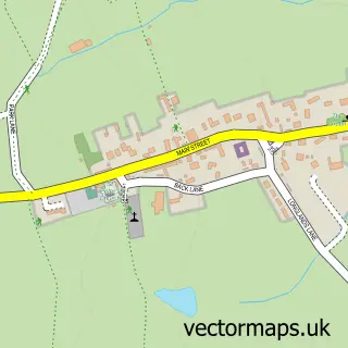 Street map sample of Sicklinghall, North Yorkshire
