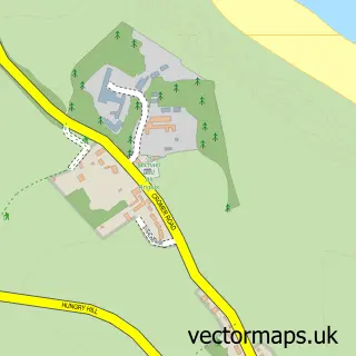 Street map sample of Sidestrand, Norfolk