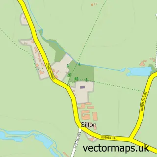 Street map sample of Silton, Dorset