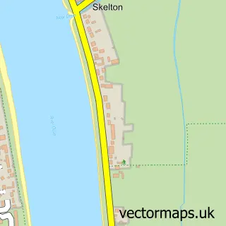 Street map sample of Skelton, East Riding of Yorkshire