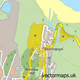 Street map sample of Skinningrove, North Yorkshire