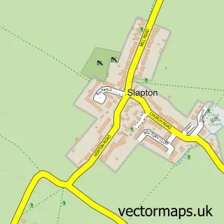 Street map sample of Slapton, Buckinghamshire