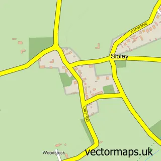 Street map sample of Sloley, Norfolk