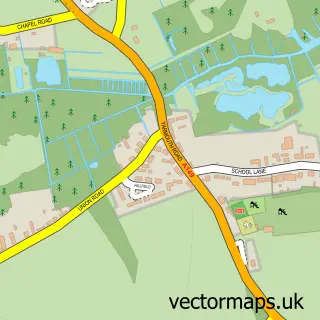 Street map sample of Smallburgh, Norfolk
