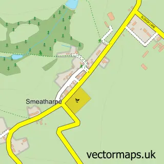 Street map sample of Smeatharpe, Devon
