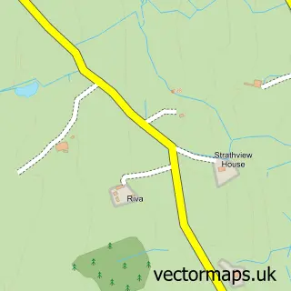 Street map sample of Smerral, Caithness