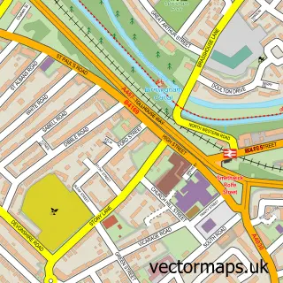Street map sample of Smethwick, West Midlands