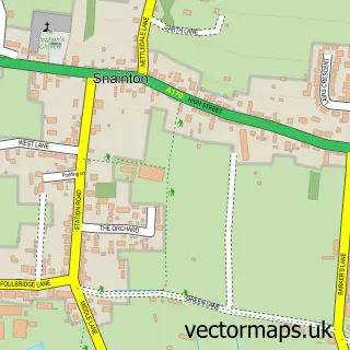 Street map sample of Snainton, North Yorkshire